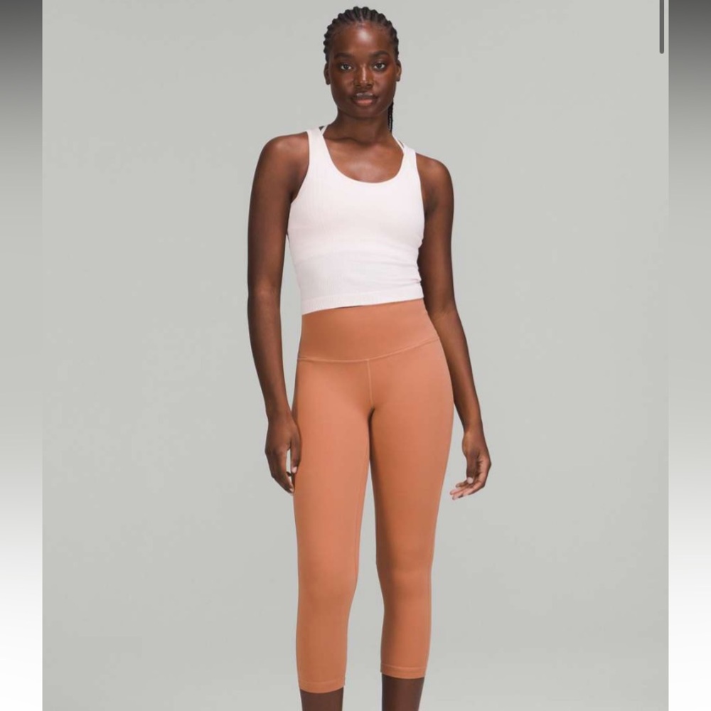 Lululemon Align™ High-Rise Crop 23 Size 6 Dusty Clay in Color - Like New